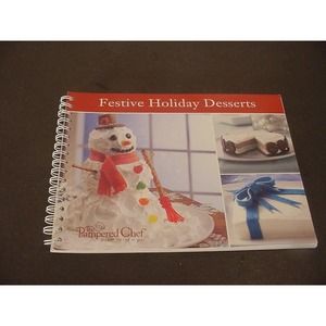 PAMPERED CHEF Festive Holiday Desserts 2008 Cookbook NEW